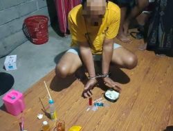 Polres Loteng Tangkap Residivis Pengedar Sabu di Jonggat