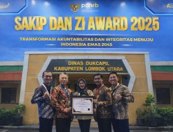 Resmi dan Terverifikasi, Dukcapil Lombok Utara Raih Zona Integritas Award 2025