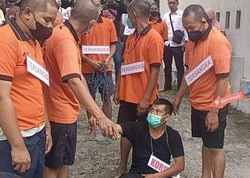 Rekonstruksi 36 Adegan Ungkap Detik-Detik Tewasnya Sir Aen di Homestay Suranadi